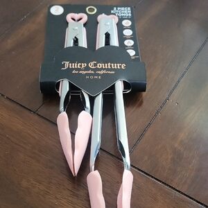 Juicy Couture Pink Kitchen Tongs Duo